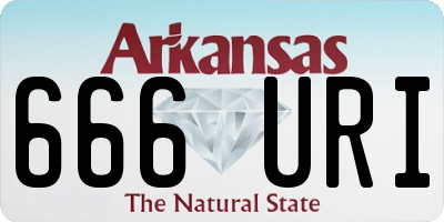 AR license plate 666URI