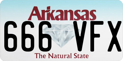 AR license plate 666VFX