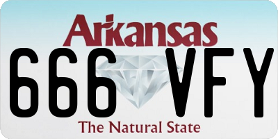 AR license plate 666VFY