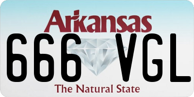 AR license plate 666VGL