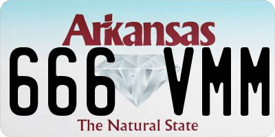 AR license plate 666VMM