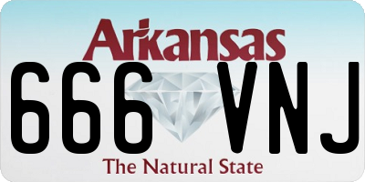 AR license plate 666VNJ