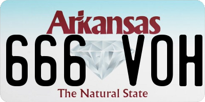 AR license plate 666VOH
