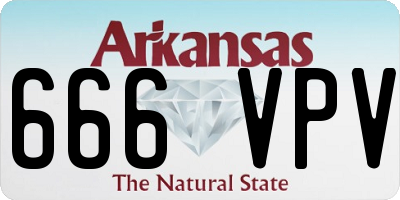 AR license plate 666VPV