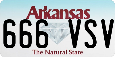AR license plate 666VSV