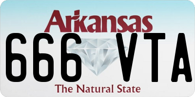 AR license plate 666VTA