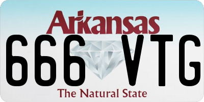 AR license plate 666VTG
