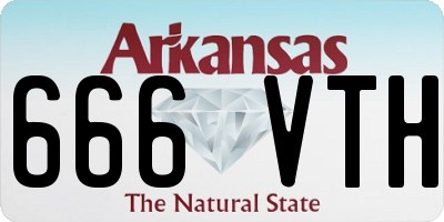 AR license plate 666VTH