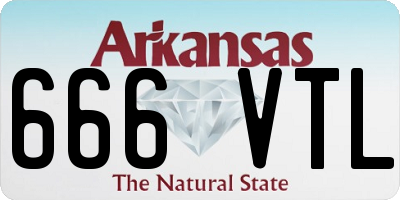 AR license plate 666VTL