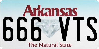 AR license plate 666VTS