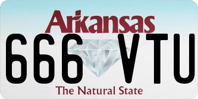 AR license plate 666VTU