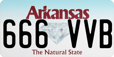AR license plate 666VVB