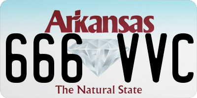 AR license plate 666VVC