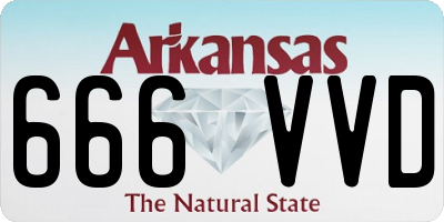 AR license plate 666VVD
