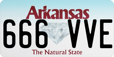 AR license plate 666VVE