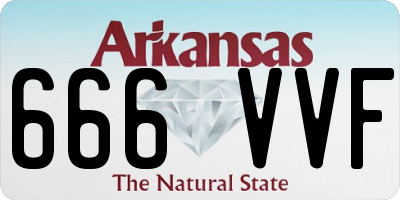 AR license plate 666VVF