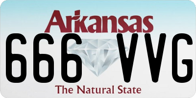 AR license plate 666VVG