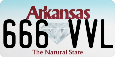 AR license plate 666VVL