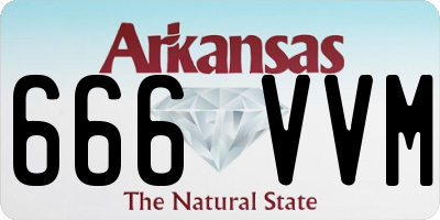 AR license plate 666VVM