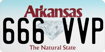 AR license plate 666VVP
