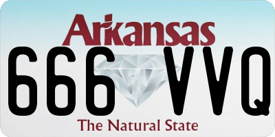 AR license plate 666VVQ