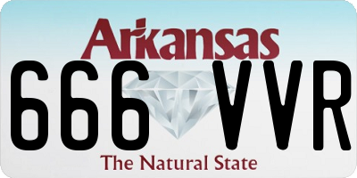 AR license plate 666VVR