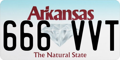 AR license plate 666VVT