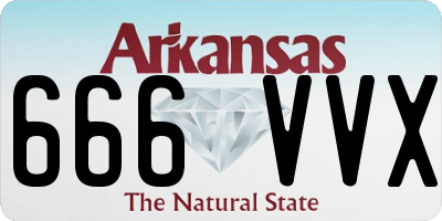AR license plate 666VVX
