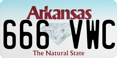AR license plate 666VWC