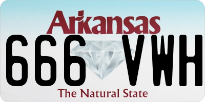 AR license plate 666VWH