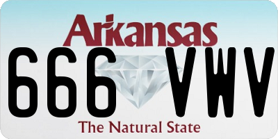 AR license plate 666VWV