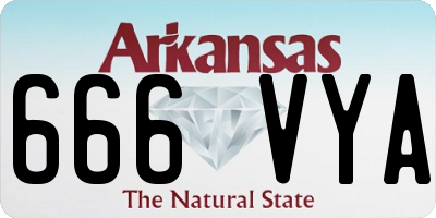 AR license plate 666VYA