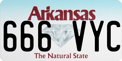 AR license plate 666VYC