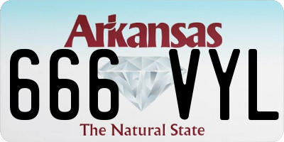 AR license plate 666VYL