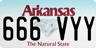 AR license plate 666VYY