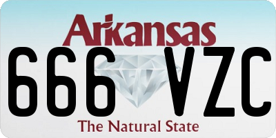 AR license plate 666VZC