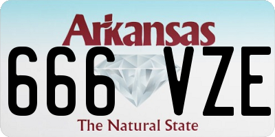 AR license plate 666VZE