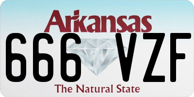 AR license plate 666VZF