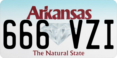 AR license plate 666VZI