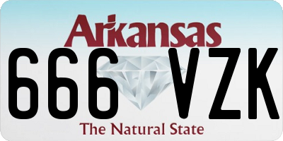 AR license plate 666VZK