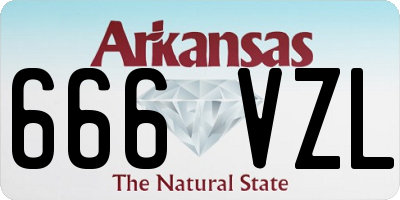 AR license plate 666VZL