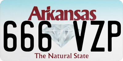 AR license plate 666VZP