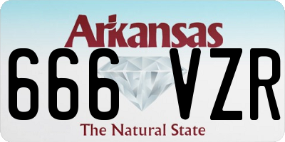 AR license plate 666VZR
