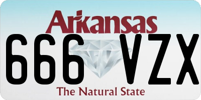 AR license plate 666VZX