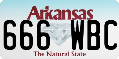 AR license plate 666WBC