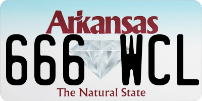 AR license plate 666WCL