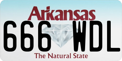 AR license plate 666WDL