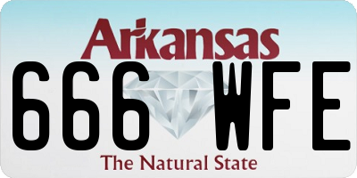 AR license plate 666WFE