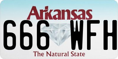 AR license plate 666WFH