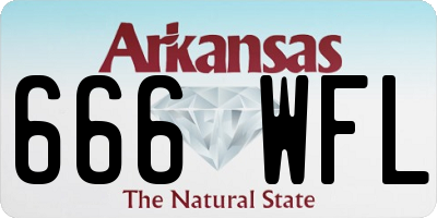 AR license plate 666WFL